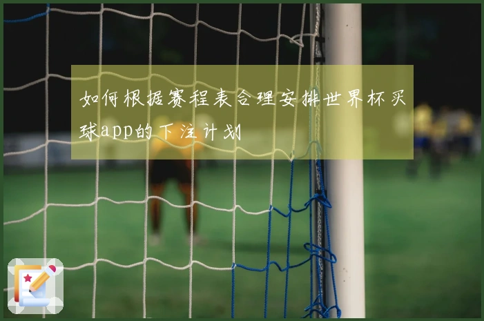 如何根据赛程表合理安排世界杯买球app的下注计划